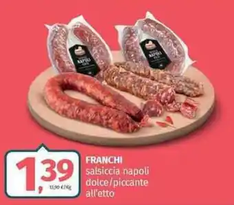 Pam Franchi salsiccia napoli dolce/piccante offerta