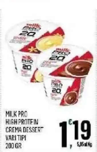 Milk Pro High Protein Crema Dessert 200 gr