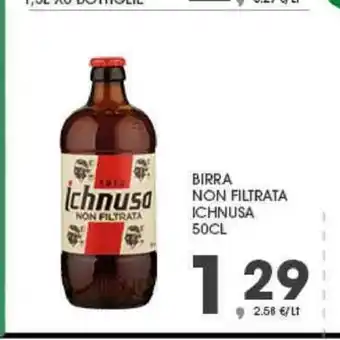 Interspar Birra Non Filtrata Ichnusa 50 cl offerta