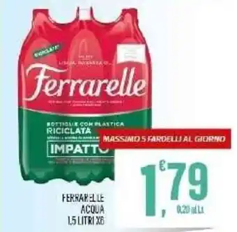 Vibian Ferrarelle Acqua 1,5 litri x6 offerta