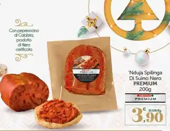 Interspar Premium Nduja Spilinga di Suino Nero 200 g offerta