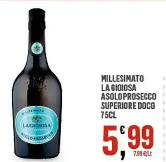 Interspar Asolo La Gioiosa Millesimato Prosecco Superiore DOCG 75 cl offerta
