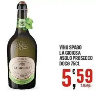 Interspar Asolo La Gioiosa Vino Spago Processo DOCG 75 cl offerta