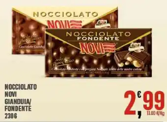 Interspar Novi Nocciolato Gianduia/Fondente 230 g offerta