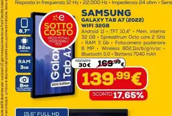 Samsung galaxy tab a7 2022 wifi 32 gb