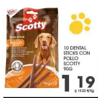 Interspar Scotty 10 Dental Sticks con Pollo 90 g offerta