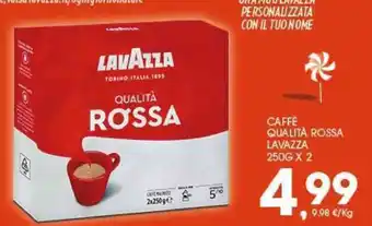 Eurospar Lavazza Caffè Qualità Rossa 250 g x 2 offerta