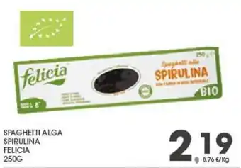 Eurospar Felicia Spaghetti Alga Spirulina 250 g offerta