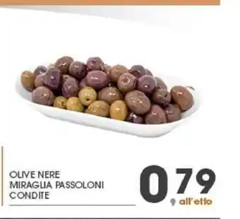 Eurospar Olive Nere Miraglia Passolini Condite offerta
