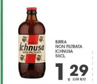 Eurospar Ichnusa birra Non Filtrata 50 cl offerta