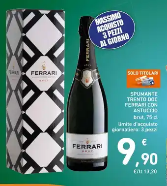 Spazio Conad Spumante trento doc ferrari con astuccio offerta