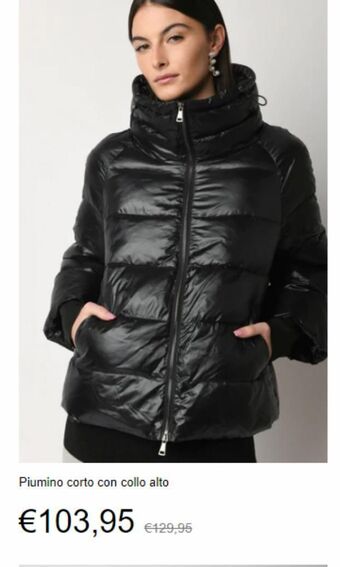 Nuna Lie Piumino corto con collo alto offerta