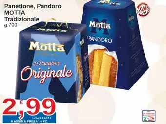 Sidis Motta Panettone, Pandoro Tradizionale g 700 offerta