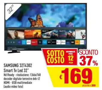 Famila Samsung 32T4302 Smart Tv Led 32" offerta