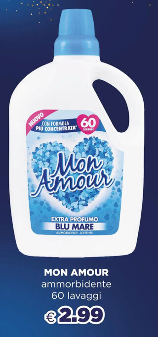 Acqua & Sapone Mon Amour ammorbidente 60 lavaggi offerta