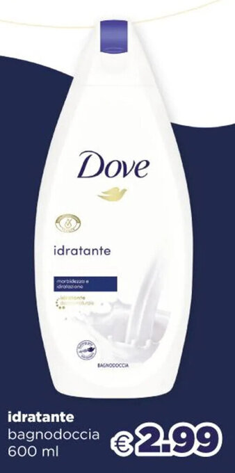 Acqua & Sapone Dove idratante bagnodoccia 600 ml offerta