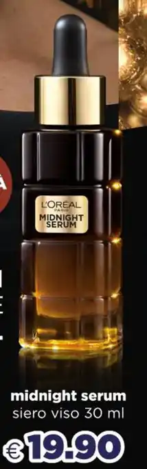 Acqua & Sapone L'Oréal Paris midnight serum siero viso 30 ml offerta