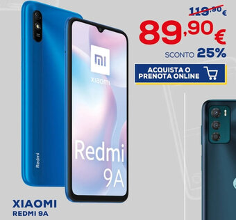 Euronics Xiaomi Redmi 9A offerta
