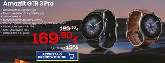 Euronics Amazfit GTR 3 Pro offerta