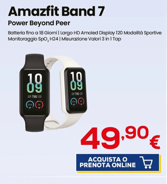 Euronics Amazfit Band 7 offerta