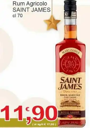 Saint James Rum Agricolo cl 70