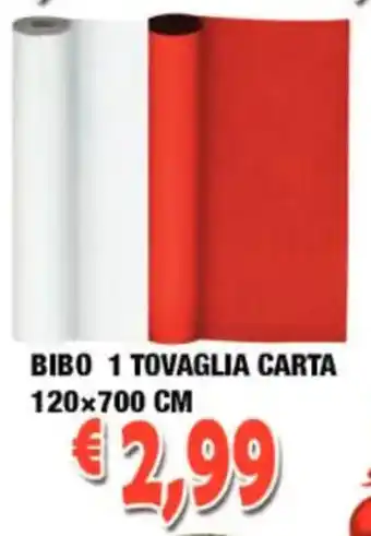 Cossuto Bibo 1 Tovaglia Carta 120 x 700 cm offerta