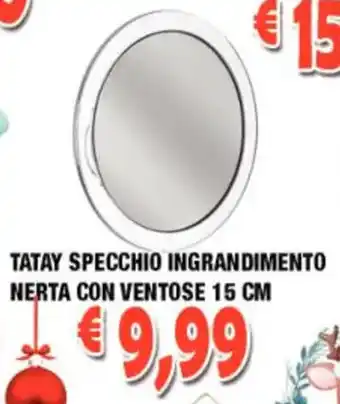 Cossuto Tatay Specchio Ingrandimento Nerta con Ventose 15 cm offerta