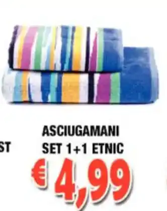 Asciugamani Set 1+1 Etnic