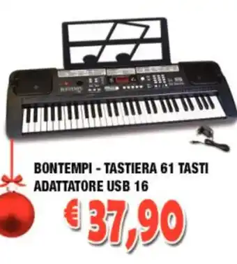 Bontempi-Tastiera 61 Tasti Adattatore USB 16