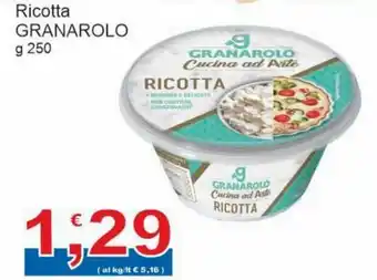 Sidis Granarolo Ricotta g 250 offerta