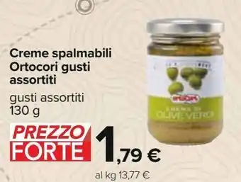 Carrefour Iper Creme spalmabili ortocori gusti assortiti offerta