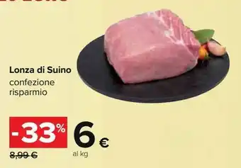 Carrefour Iper Lonza di suino offerta