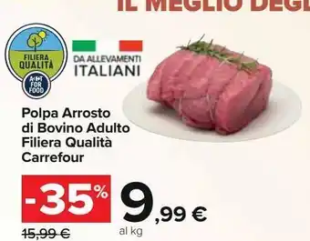 Carrefour Iper Polpa arrosto di bovino adulto filiera qualità carrefour offerta