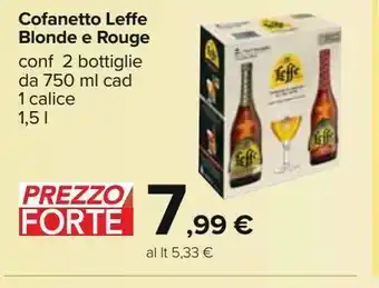 Carrefour Iper Cofanetto leffe blonde e rouge offerta