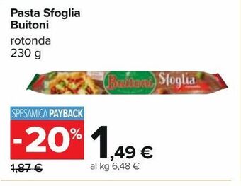 Carrefour Iper Pasta sfoglia buitoni offerta