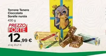 Carrefour Iper Torrone tenero cioccolato sorelle nurzia offerta