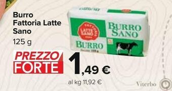 Carrefour Iper Burro fattoria latte sano offerta