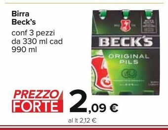 Carrefour Iper Birra beck's offerta