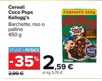 Carrefour Iper Cereali coco pops kellogg's offerta