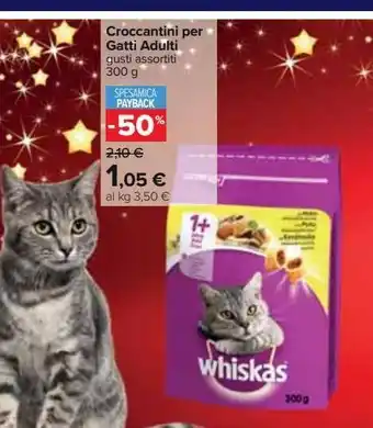 Carrefour Iper Croccantini per gatti adulti offerta