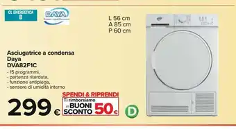 Carrefour Iper Asciugatrice a condensa daya dva82f1c offerta
