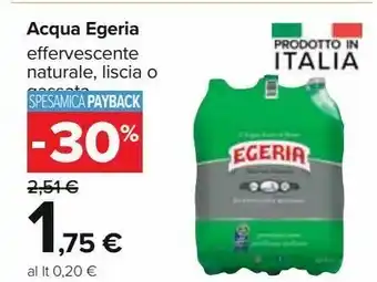 Carrefour Iper Acqua egeria offerta