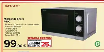 Microonde sharp r600
