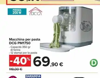 Carrefour Iper Macchina per la pasta dcg pm1750 offerta