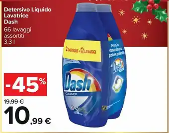 Carrefour Iper Detersivo liquido lavatrice dash offerta