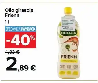 Carrefour Iper Olio di girasole frienn offerta