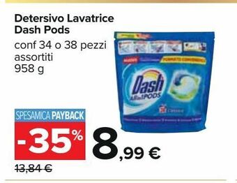 Detersivo lavatrice dash pods
