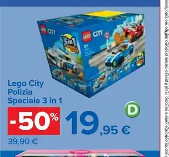 Carrefour Iper Lego city polizia speciale 3 in 1 offerta