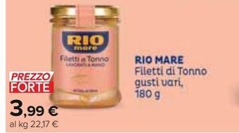 Carrefour Iper Rio mare filetti di tonno offerta