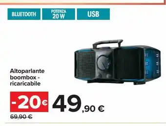 Altoparlante boombox - ricaricabile